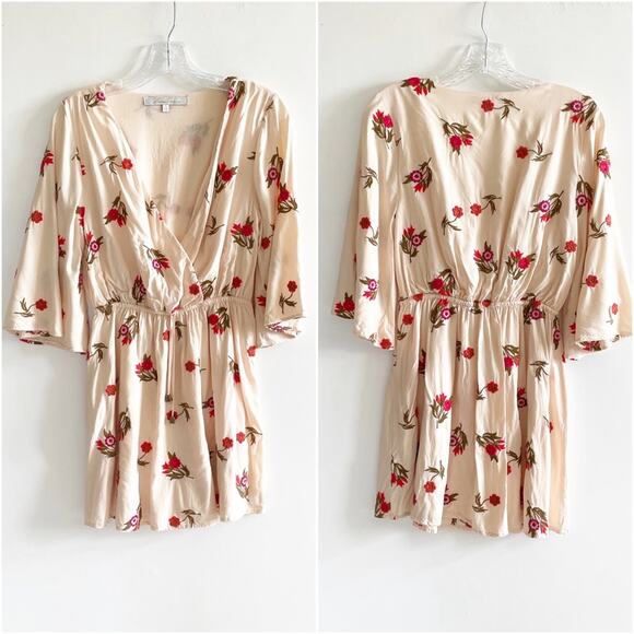 Lovers + Friends Cream Floral Embroidered Mini Dress - Picture 3 of 9